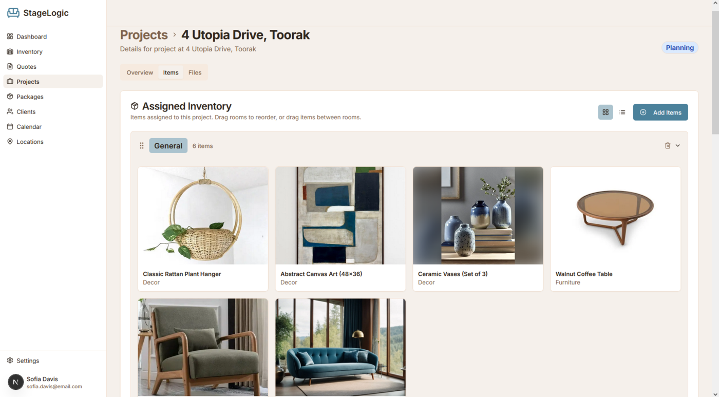 Beautifully staged living room with modern furniture